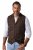 JP1880 851395 Vestă din tweed în carouri cu stretch Maro închis - Costume - Costume Bărbați mărimi mari