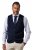 JP1880 851421 Vestă tricotată cu decolteu în V Bleumarin - Costume - Costume Bărbați mărimi mari