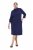 Ulla Popken 851664 Rochie din jerseu în formă de A cu buzunare Bleumarin - Rochii - Rochii pentru toate mărimile