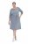 Ulla Popken 851666 Rochie midi în dungi cu mânecă 3/4 Gri melanj - Rochii midi - Rochii midi la marimi mari