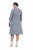 Ulla Popken 851666 Rochie midi în dungi cu mânecă 3/4 Gri melanj - Rochii midi - Rochii midi la marimi mari