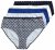 Ulla Popken 851730 Chiloți cu model set de 5 Albastru deschis - Chiloți - 