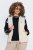 Ulla Popken 851781 Vestă matlasată cu glugă Alb unt - Veste - 