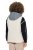 Ulla Popken 851781 Vestă matlasată cu glugă Alb unt - Veste - 