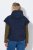 Ulla Popken 851785 Vestă matlasată oversize cu glugă Bleumarin - Veste - 