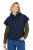 Ulla Popken 851785 Vestă matlasată oversize cu glugă Bleumarin - Veste - 