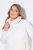 Ulla Popken 851833 Vestă matlasată cu guler înalt Alb unt - Veste - 