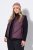 Ulla Popken 851833 Vestă matlasată cu guler înalt Maro - Veste - 