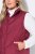 Ulla Popken 851833 Vestă matlasată cu guler înalt Roșu - Veste - 