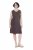 Ulla Popken 852190 Rochie din jerseu Maro mahon - Rochii de vară - Rochii de vară marimi mari