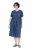 Ulla Popken 852214 Rochie midi în dungi Bleumarin - Rochii midi - Rochii midi la marimi mari