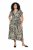 Ulla Popken 852257 Rochie maxi imprimată Taupe - Rochii maxi - Rochii maxi marimi mari