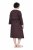 Ulla Popken 852307 Rochie petrecută cu mânecă lungă Maro mahon - Rochii midi - Rochii midi la marimi mari