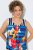 Ulla Popken 852308 Rochie din jerseu în dungi Bleumarin - Rochii din jerseu - 