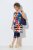 Ulla Popken 852308 Rochie din jerseu în dungi Bleumarin - Rochii din jerseu - 