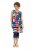 Ulla Popken 852308 Rochie din jerseu în dungi Bleumarin - Rochii din jerseu - 