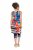 Ulla Popken 852308 Rochie din jerseu în dungi Bleumarin - Rochii din jerseu - 