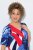 Ulla Popken 852394 Rochie midi cu mânecă scurtă și decolteu în V Bleumarin - Rochii midi - Rochii midi la marimi mari
