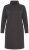 Ulla Popken 852456 Rochie hanorac cu guler înalt Maro închis - Rochii din molton - 