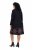 Ulla Popken 852597 Rochie tricotată imprimată cu guler înalt Neagră - Rochii tricotate - 