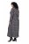 Ulla Popken 852606 Rochie maxi imprimată Neagră - Rochii maxi - Rochii maxi marimi mari