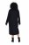 Ulla Popken 852630 Rochie tricotată cu mânecă lungă Neagră - Rochii midi - Rochii midi la marimi mari