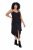 Ulla Popken 852636 Rochie petrecută Neagră - Rochii din jerseu - 