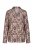 Ulla Popken 852649 Pijama cu model și guler de cămașă Maro - Pijamale/Haine de casă - 
