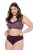 Ulla Popken 852758 Chiloți tanga cu model set de 5 Prună - Chiloți - 