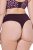 Ulla Popken 852758 Chiloți tanga cu model set de 5 Prună - Chiloți - 
