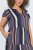 Ulla Popken 852771 Rochie în dungi cu volane Bleumarin - Rochii - Rochii pentru toate mărimile