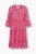 Ulla Popken 852841 Rochie cu flori și volane Magenta - Rochii midi - Rochii midi la marimi mari