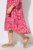 Ulla Popken 852841 Rochie cu flori și volane Magenta - Rochii midi - Rochii midi la marimi mari