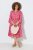 Ulla Popken 852841 Rochie cu flori și volane Magenta - Rochii midi - Rochii midi la marimi mari