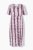 Ulla Popken 852854 Rochie midi în dungi Maro - Rochii midi - Rochii midi la marimi mari