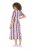 Ulla Popken 852854 Rochie midi în dungi Maro - Rochii midi - Rochii midi la marimi mari