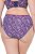 Ulla Popken 852935 Chiloți cu flori set de 5 Albastru regal - Chiloți - 