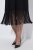 Ulla Popken 852937 Rochie din jerseu Neagră - Rochii din jerseu - 