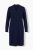 Ulla Popken 853077 Rochie tricotată cu mânecă lungă Bleumarin - Rochii tricotate - 