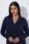 Ulla Popken 853077 Rochie tricotată cu mânecă lungă Bleumarin - Rochii tricotate - 
