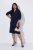 Ulla Popken 853077 Rochie tricotată cu mânecă lungă Bleumarin - Rochii tricotate - 