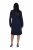 Ulla Popken 853077 Rochie tricotată cu mânecă lungă Bleumarin - Rochii tricotate - 