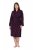 Ulla Popken 853168 Halat din prosop cu imprimeu animal Prună - Halate - 