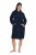 Ulla Popken 853353 Rochie de casă cu glugă Bleumarin - Pijamale/Haine de casă - 