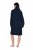 Ulla Popken 853353 Rochie de casă cu glugă Bleumarin - Pijamale/Haine de casă - 