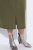 Ulla Popken 853510 Rochie midi cu buzunare Kaki - Rochii midi - Rochii midi la marimi mari