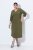 Ulla Popken 853510 Rochie midi cu buzunare Kaki - Rochii midi - Rochii midi la marimi mari