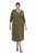 Ulla Popken 853510 Rochie midi cu buzunare Kaki - Rochii midi - Rochii midi la marimi mari
