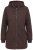 Ulla Popken 853577 Jachetă din fleece tricotat cu glugă și imprimeu Maro mahon - Haine fleece - 