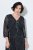 Ulla Popken 853620 Rochie midi cu imprimeu animal și mânecă 3/4 Neagră - Rochii midi - Rochii midi la marimi mari
